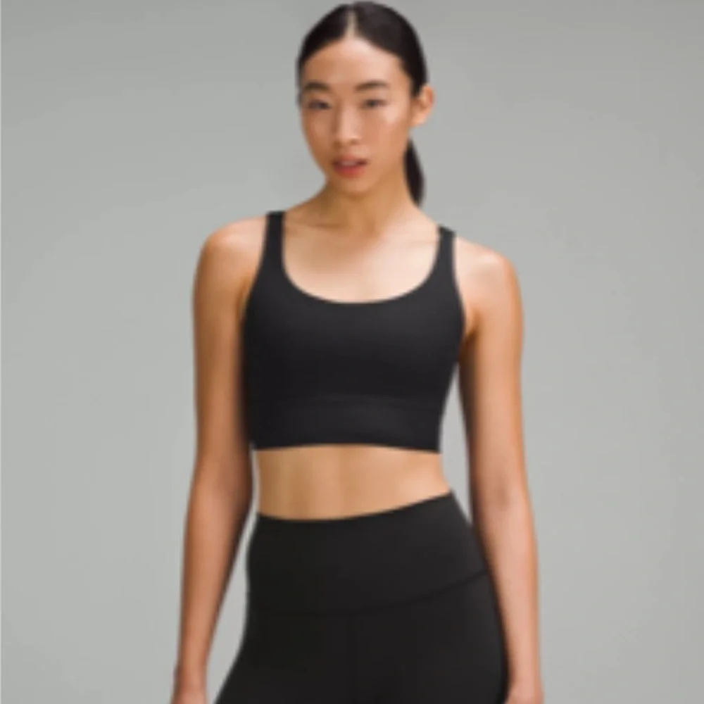 NWT energy longline bra ribbed black size 6 lululemon - Picture 11 of 12